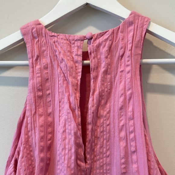 Urban Outfitters Bubblegum Barbie Pink Maisy High Neck Sleeveless Frock Dress S - Picture 9 of 10